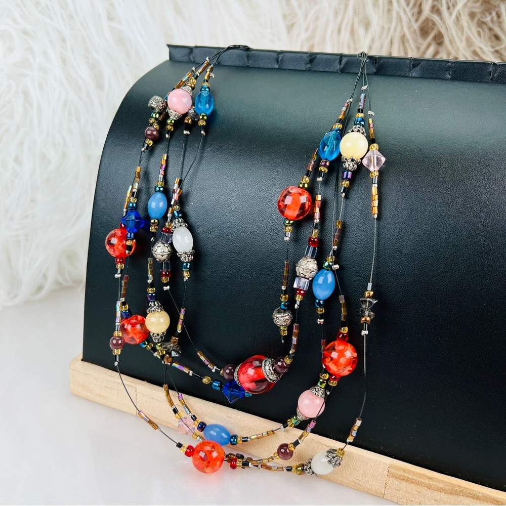 Bohemian Chic Multi String Multicolored Super Fun… - image 6